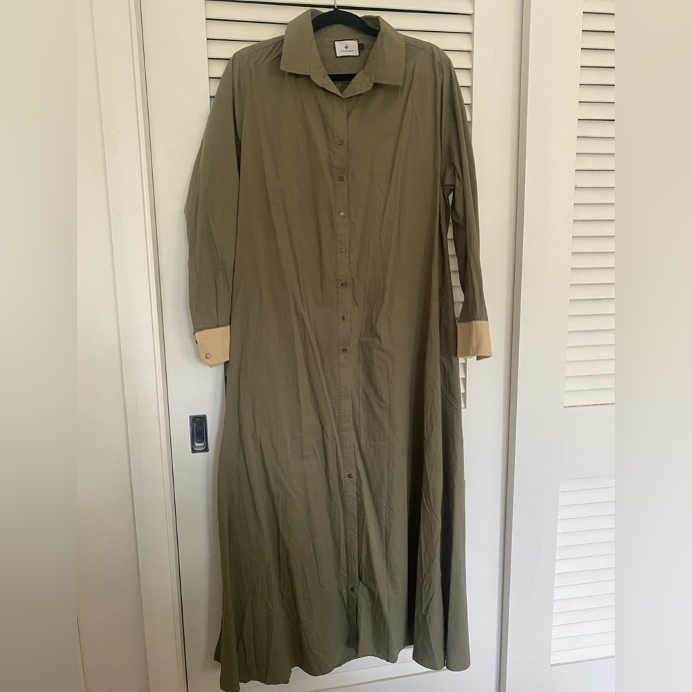 Tuckernuck Olive Shirt Dress